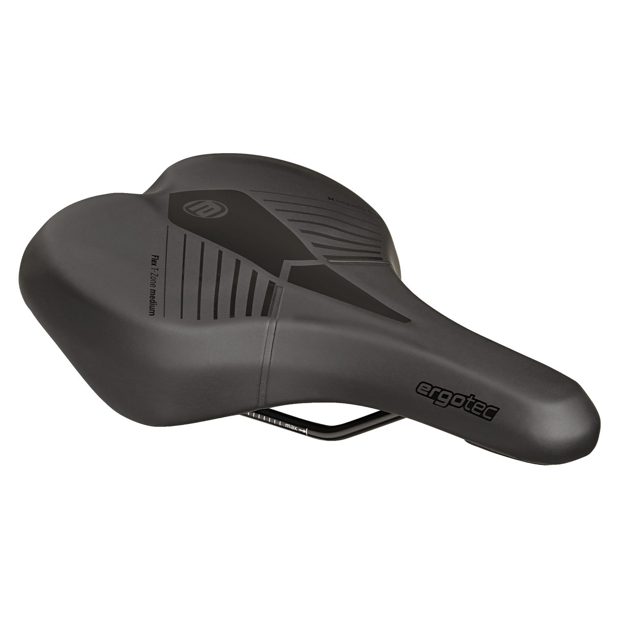 Zadel Ergotec Comfort M medium zwart