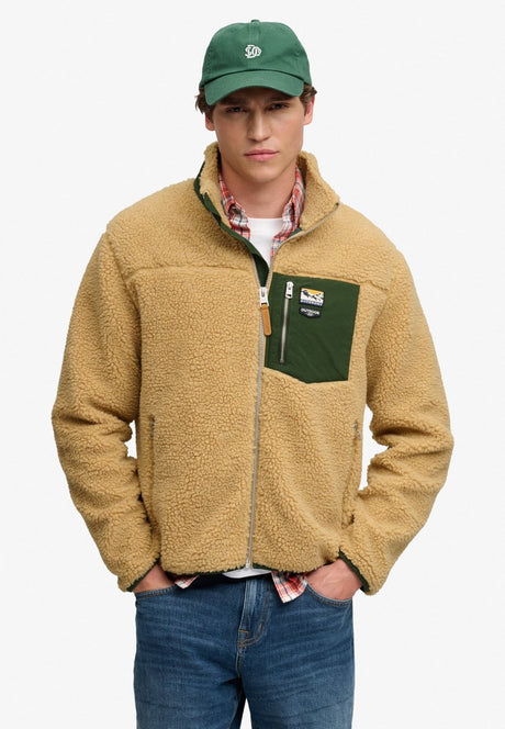 Superdry - mountain full zip fleece - heren - hoodies