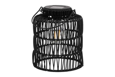 Countryfield solar lantaarn onora s zwart 8x15x19cm