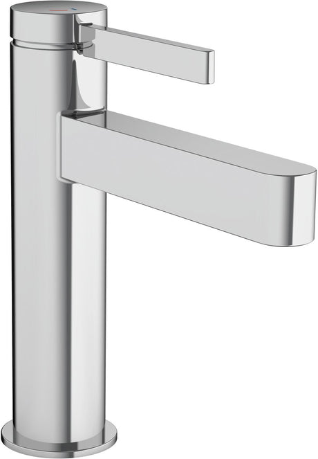 Hansgrohe finoris - wastafelmengkraan - ééngreeps bediening - coolstart energiebesparend - met afvoerplug - 110mm - chroom