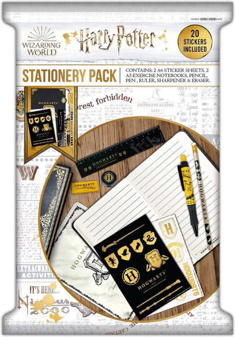 Blue sky studios harry potter - hogwarts - schrijfset met papier