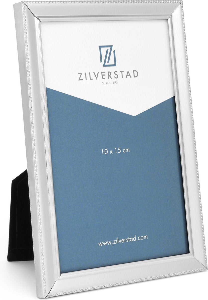 Zilverstad - fotolijst parel smalle rand 15x20 cm verzilverd