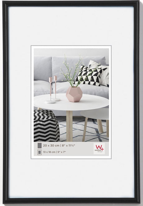 Walther galeria - kunststof lijst - fotoformaat 30x40 cm - zwart