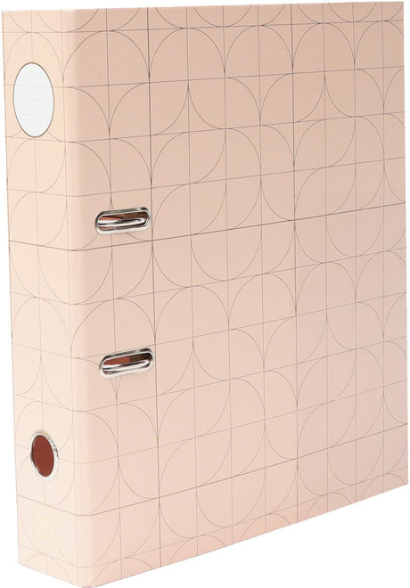 Ancor ordner unique a4 2r 8cm boogjes roze - an-121810-e
