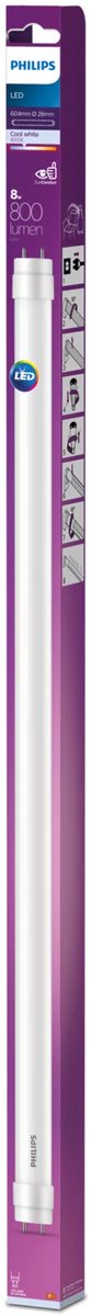 Philips led tl - 8 w - g13 - koelwit licht - 600 mm