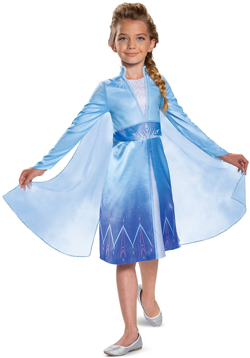 Disguise disney frozen elsa officiële klassieke jurk, maat xs (3t-4t jaar), meisjes