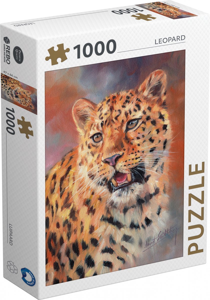 Rebo puzzel luipaard 1000 stukjes
