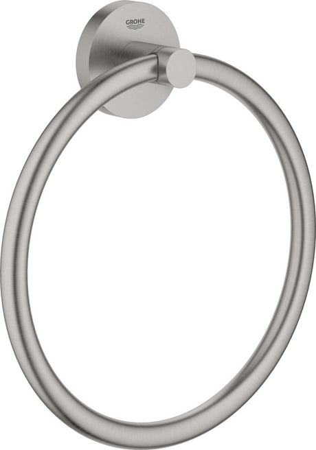 Grohe essentials handdoekring - supersteel (rvs look) - ø 18 cm - 40365dc1