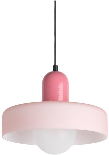 Leitmotiv hanglamp opaco grato - roze - 25x25x23cm - modern - hanglampen eetkamer, slaapkamer, woonkamer