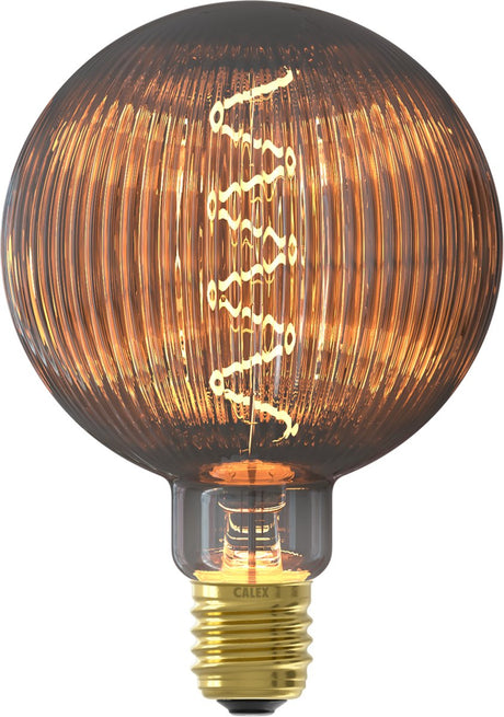 Calex pulse nantes led lamp - e27 - filament lichtbron - warm wit licht - rookglas