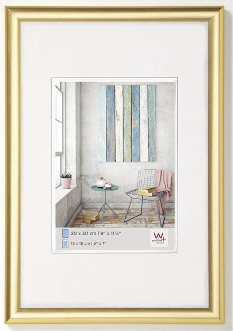 Walther trendstyle - kunststof lijst - fotoformaat 10x15 cm - goud