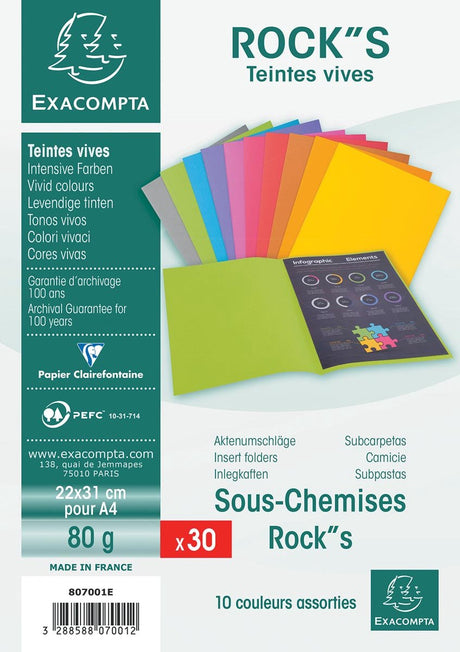 Exacompta 30 x inlegmap rock's