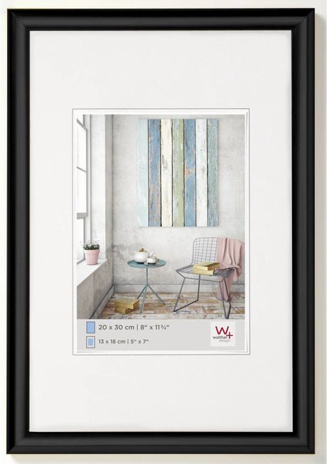 Walther trendstyle - kunststof lijst - fotoformaat 40x60 cm - zwart