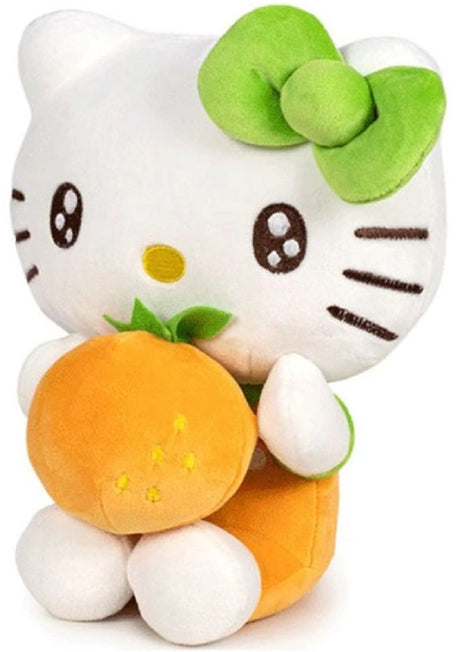 Hello kitty sinaasappel pluche knuffel 20 cm - plush toy - speelgoed knuffels voor kinderen jongens meisjes - kuromi keroppi melody