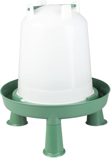 Duvo plus - voersilo - kip - drinkklok eco schroef met handvat pootjes 3l groen - 1st