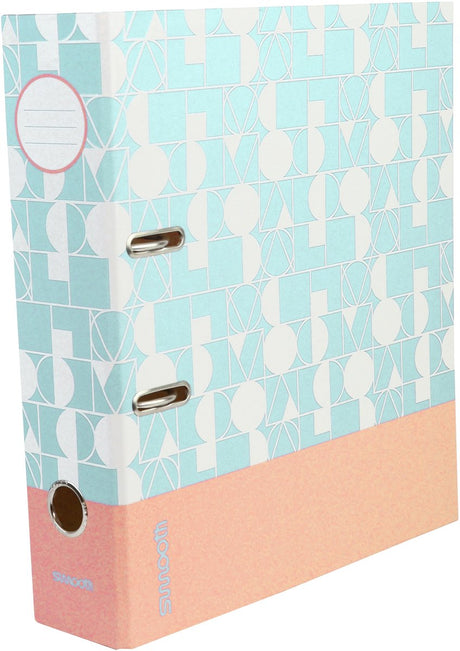 Ancor ordner smooth a4 2r 8cm aqua blauw - an-113174-e