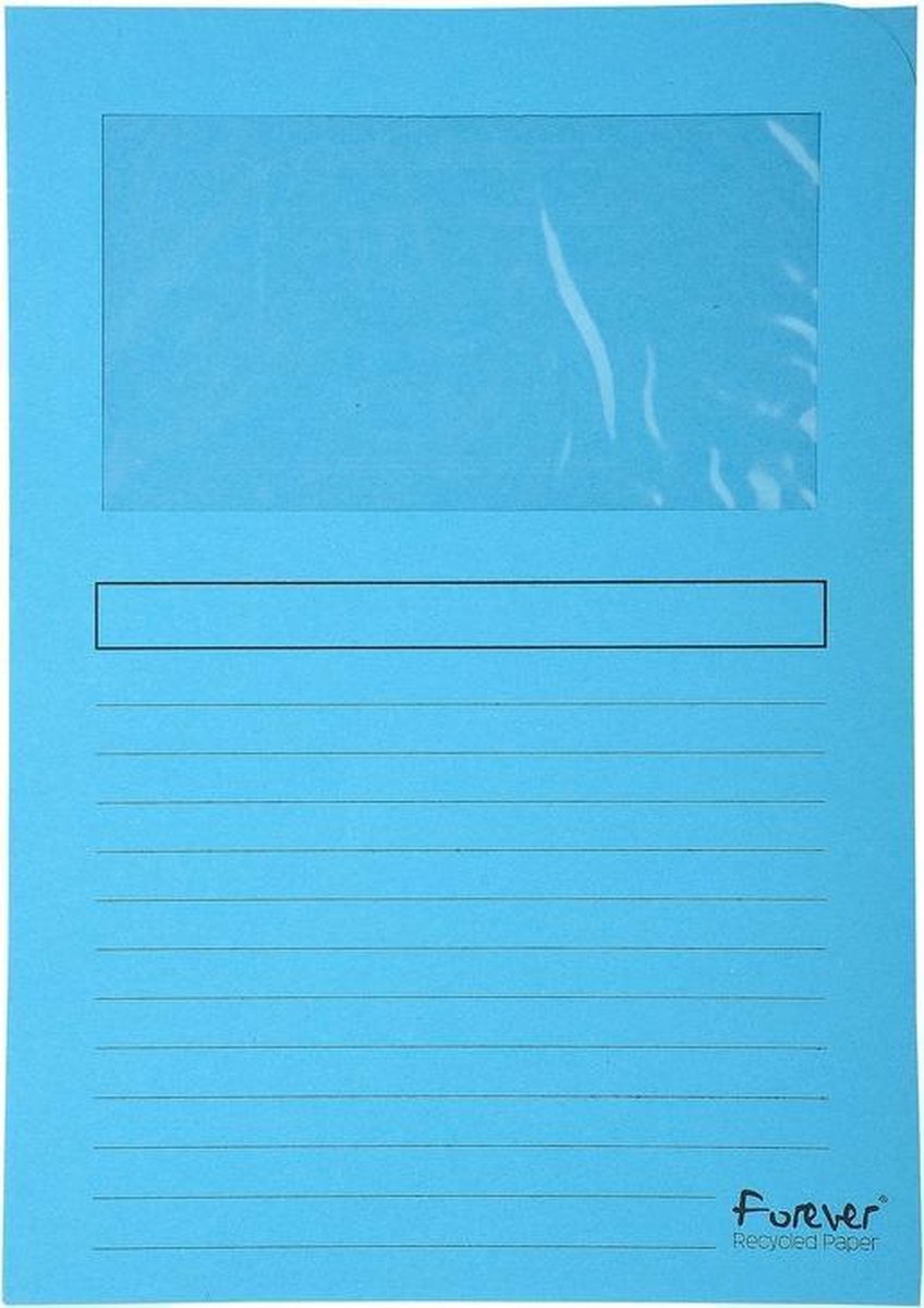 Exacompta l-map forever | voor ft a4 | pak van 25 stuks | lichtblauw