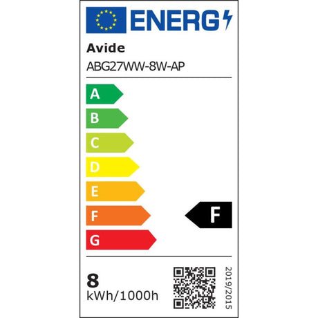 Avide led globe lampa60 8w e27 fitting 3000 kelvin warmwit 806 lumen a+