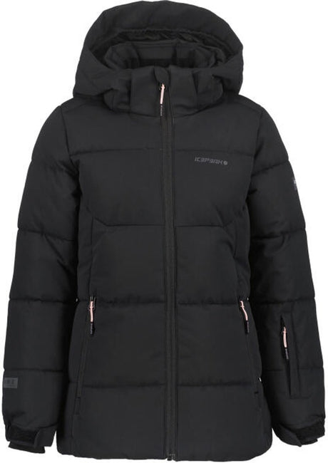 Icepeak loris jr meisjes winterjas - zwart - 128