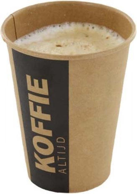 Conpax beker uit karton (altijd koffie) | 300 ml | diameter 90 mm | pak van 50 stuks