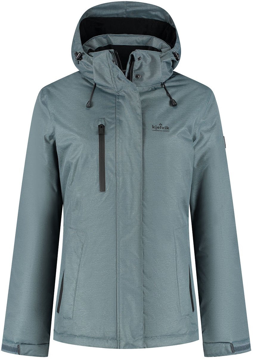 Kjelvik yrsa dames outdoorjas - blue