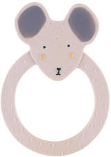 Trixie natuurlijk rubber ronde bijtring - mrs. mouse