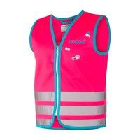 Wowow reflectievest kids crazy monster maat s roze