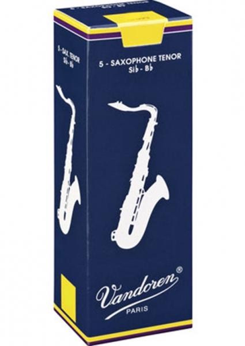 Vandoren classic tenorsaxofoon 1,5 doos met 5 rieten - riet voor tenorsaxofoon
