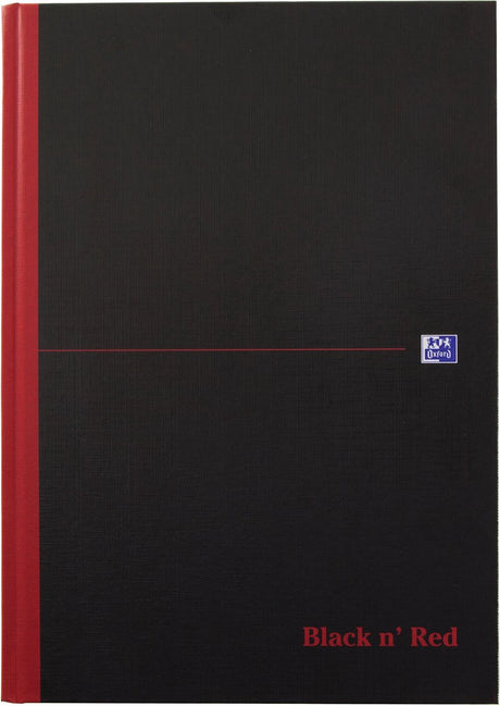 Oxford notitieboek black and red a4 96vel gelinieerd ass.