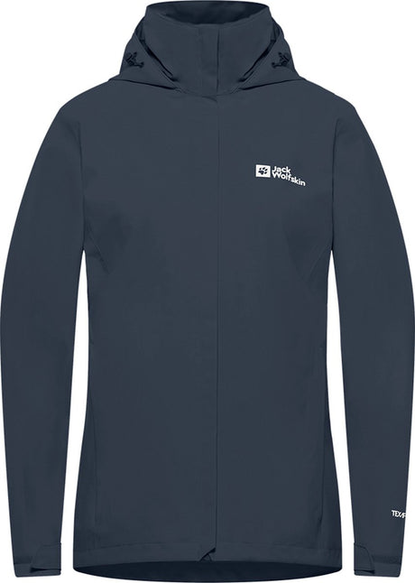 Jack wolfskin trailtime 2l jkt dames outdoorjas - midnight sky