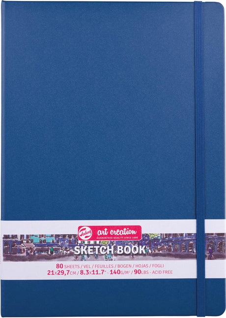 Talens art creation schetsblok 21x29,7cm - 80 vellen - blauw