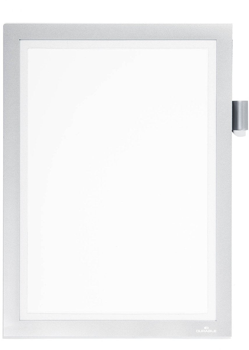 Durable duraframe magnetisch kader note a4, zilver