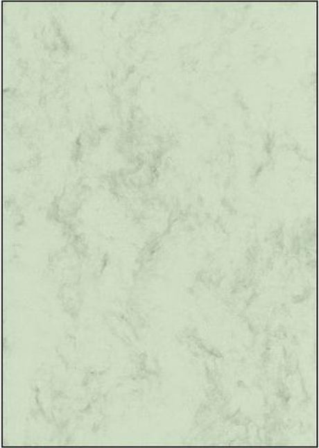 Sigel designpapier - a4 - marmer groen - 200 grams - 50 vel - si-dp552