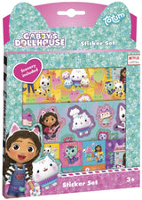 Totum gabby’s poppenhuis stickerset 3 vellen stickers met speeldecor - gabby’s dollhouse - creatief speelgoed meisjes vanaf 3 jaar