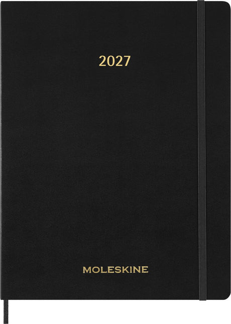Moleskine 15 maanden agenda - 2027 - essential planner - wekelijks - verticaal - xxl - zwart