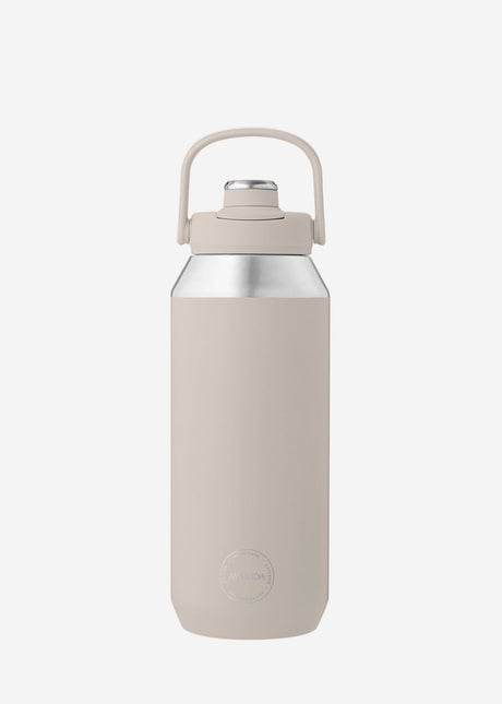 Aya ida aya ida - sports bottle - drinkfles - thermosfles - waterfles - rvs - 950 ml - cream beige