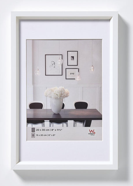 Walther steel style - kunststof lijst - fotoformaat 20x30 cm - wit
