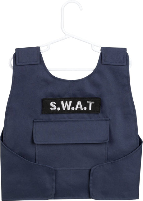 Klein toys s.w.a.t.-vest - incl. veel accessoires - incl. lichteffecten - zwart blauw geel