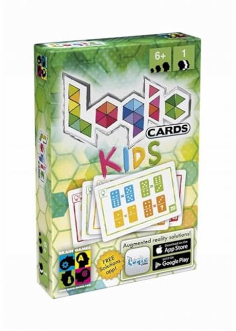 Brain games logica spel kaarten voor kinderen groen educatief spel.