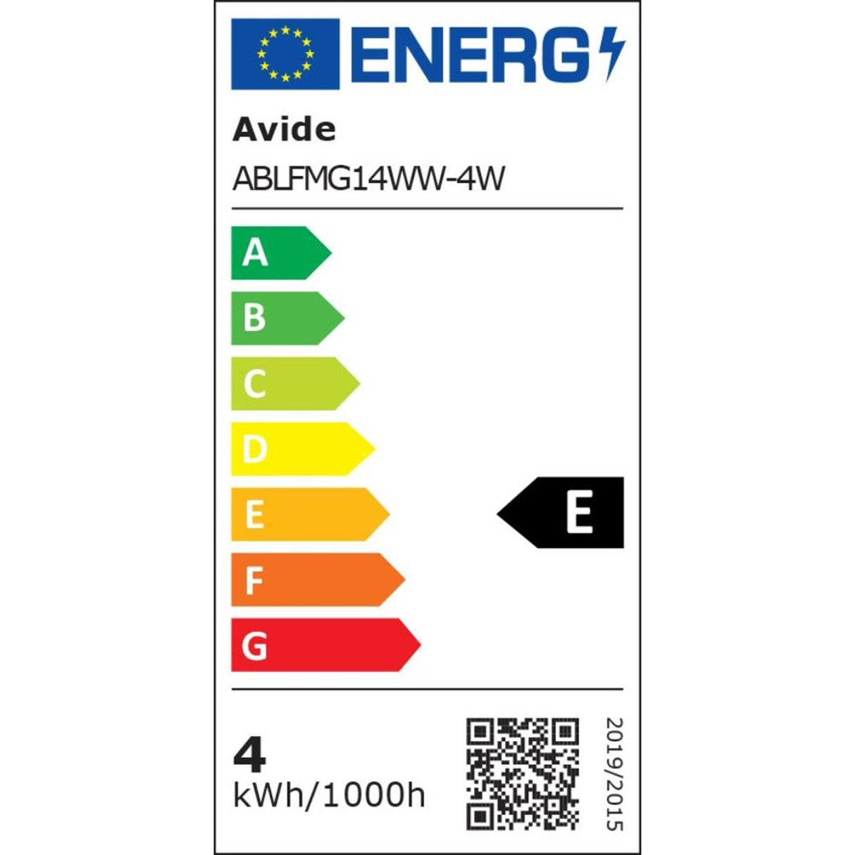 Avide led lamp filament 470lm 4,5w e14 w