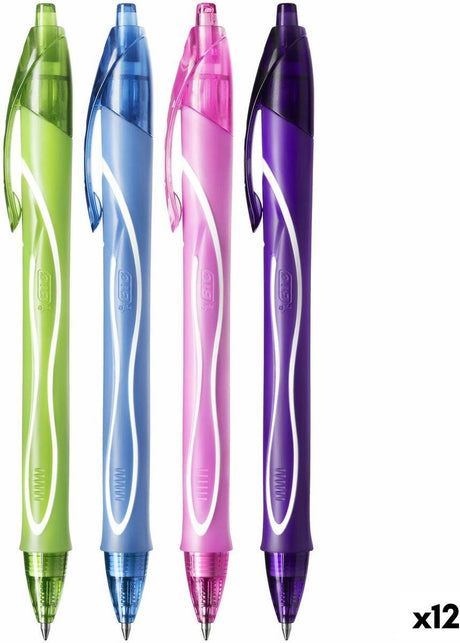 Bic gelpen gel-ocity quick dry 4 colours 12 stuks