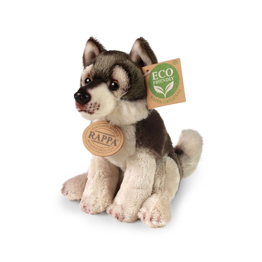 Pluche wolf 15 cm eco-vriendelijk