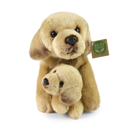 Pluche labrador retriever met pup 31cm e