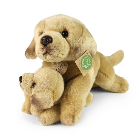 Pluche labrador retriever met pup 31cm e