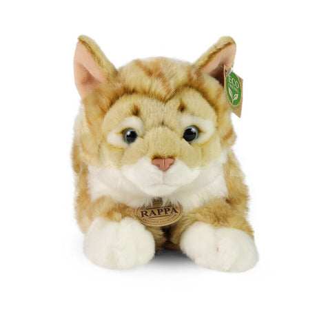 Pluche rood gestreepte kat 40 cm eco-fri