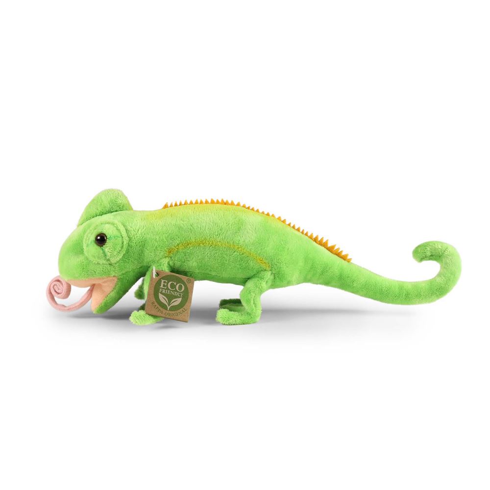 Pluche kameleon 30 cm eco-vriendelijk