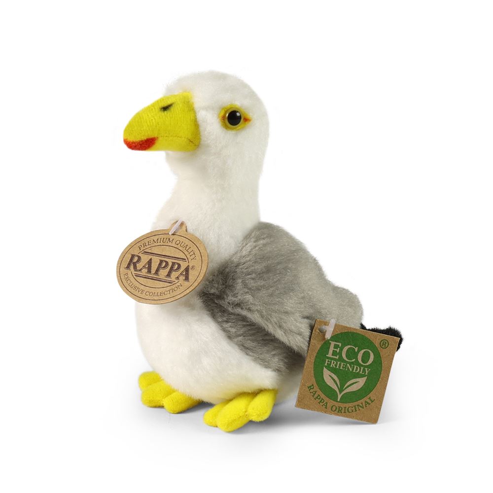 Pluche meeuw 14 cm eco vriendelijk