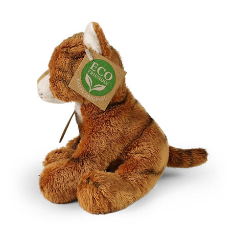 Pluche roestige kat 14 cm eco-friendly
