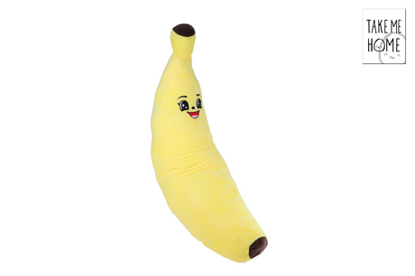 Take me home banaan geel pluche 100cm