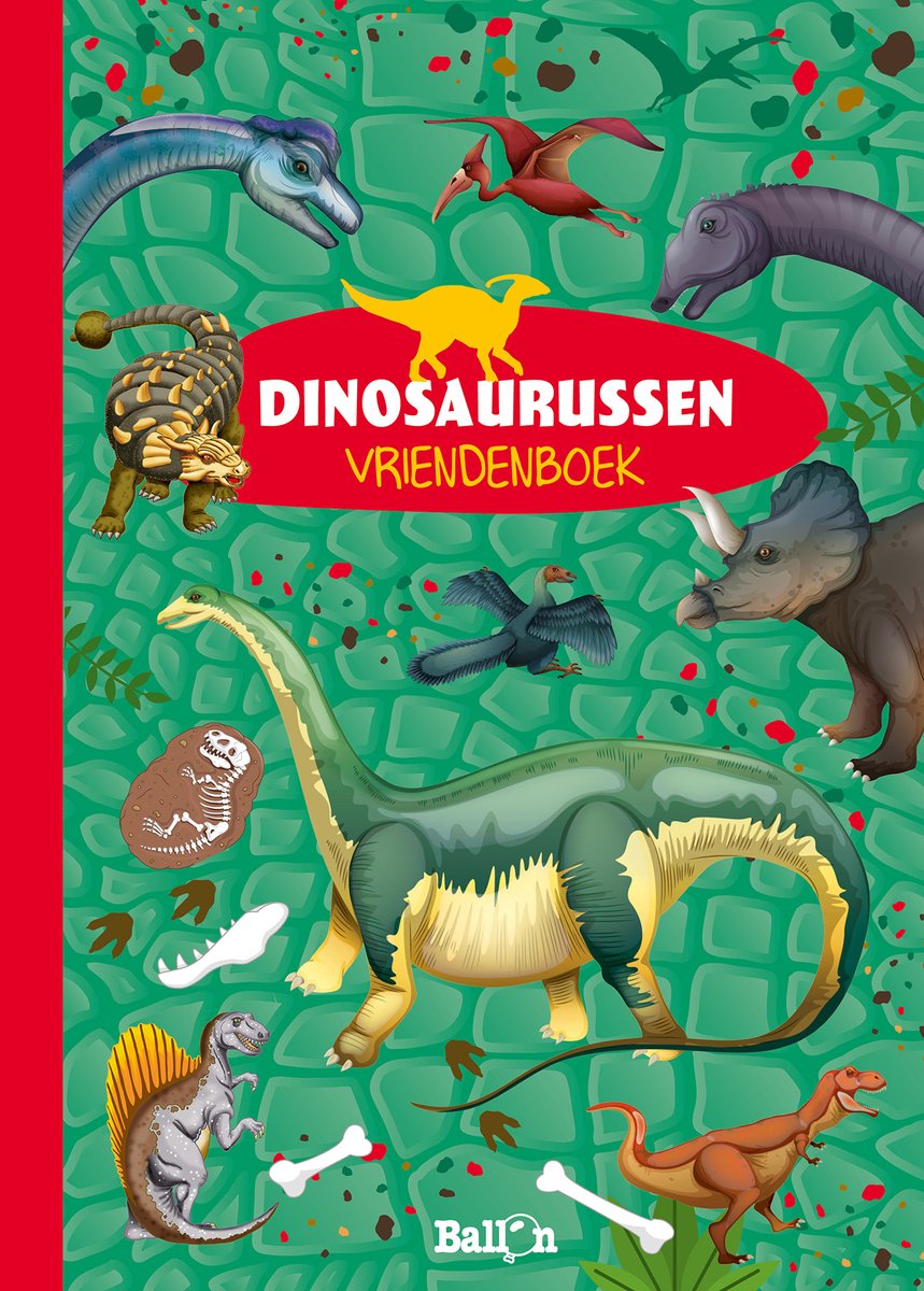 Merkloos sans marque ballon kids - ballon media n.v. vriendenboek dinosaurussen 4+